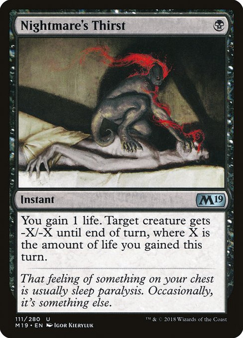 Nightmare's Thirst (M19) (Foil) (#111)