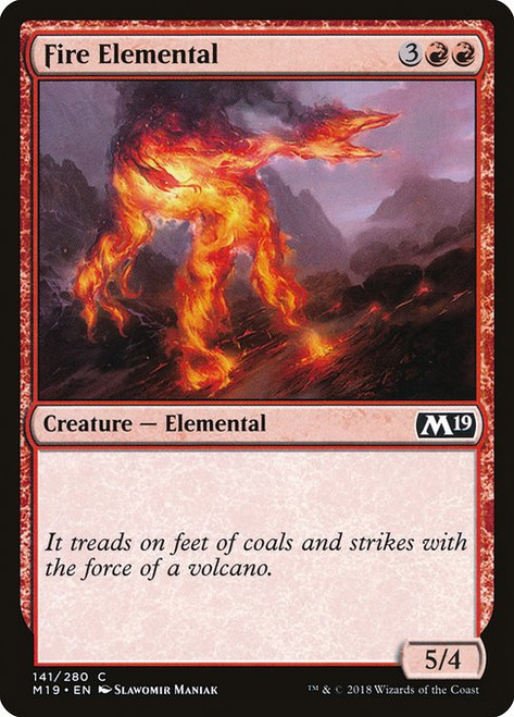 Fire Elemental (M19) (Foil) (#141)