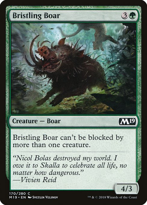 Bristling Boar (M19) (Foil) (#170)