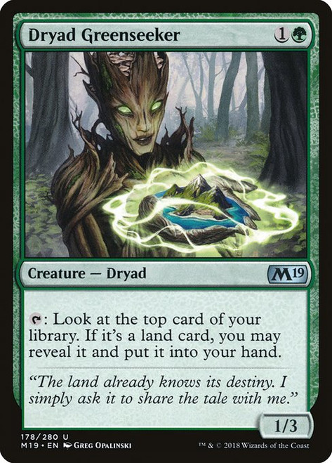 Dryad Greenseeker (M19) (Foil) (#178)