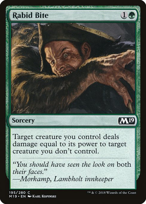 Rabid Bite (M19) (Foil) (#195)