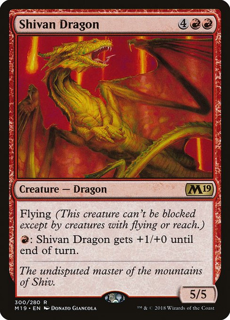 Shivan Dragon (M19) (#300)