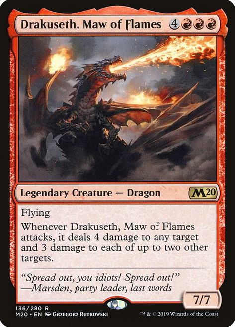 Drakuseth, Maw of Flames (M20) (Foil) (#136)