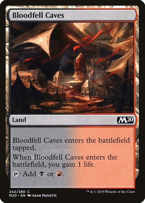 Bloodfell Caves (M20) (Foil) (#242)