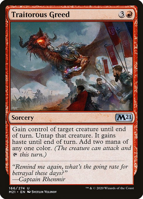 Traitorous Greed (M21) (Foil) (#166)