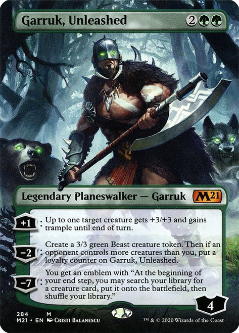 Garruk, Unleashed (M21) (Borderless) (#284)