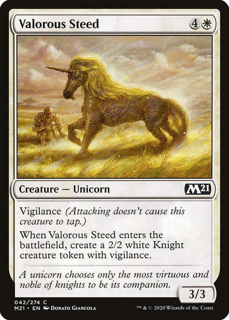 Valorous Steed (M21) (Foil) (#42)