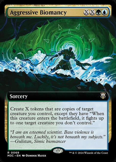 Aggressive Biomancy (M3C) (Ripple Foil) (Extended Art) (#69)