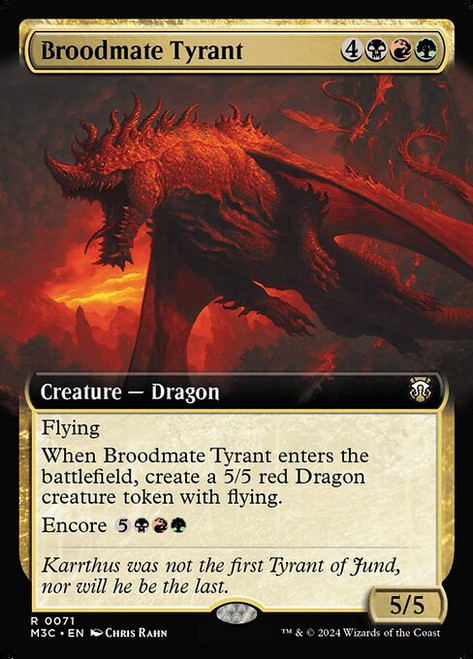 Broodmate Tyrant (M3C) (Ripple Foil) (Extended Art) (#71)