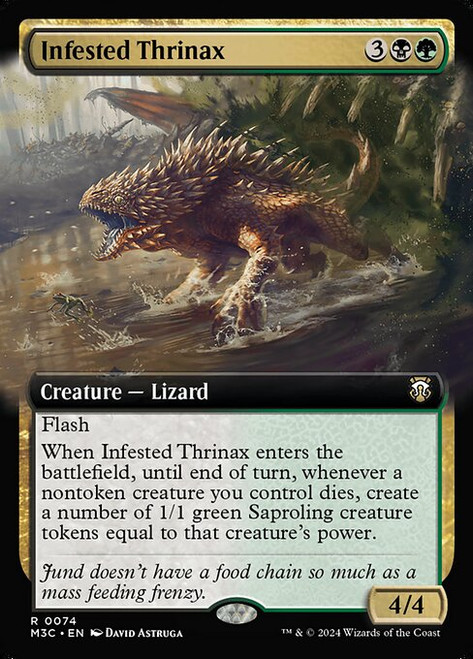 Infested Thrinax (M3C) (Ripple Foil) (Extended Art) (#74)