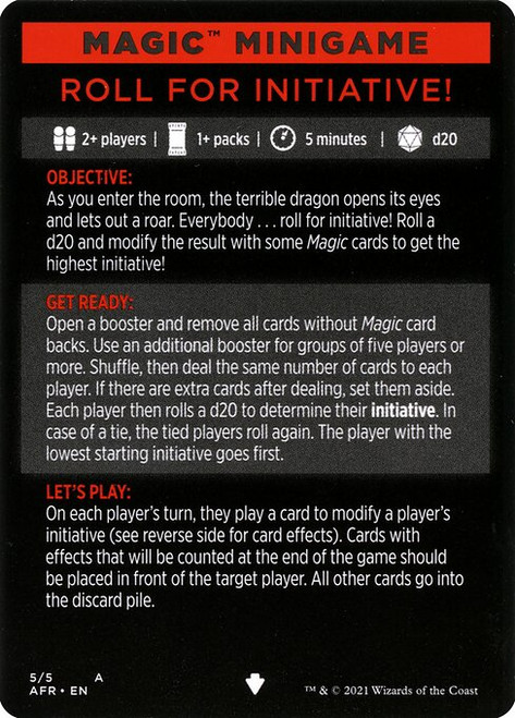 Roll for Initiative // Roll for Initiative (cont'd) (MAFR) (#5)