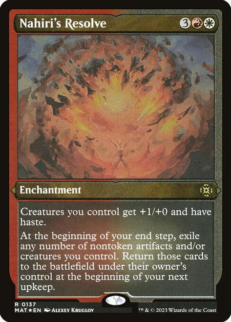 Nahiri's Resolve (MAT) (FoilEtched) (#137)