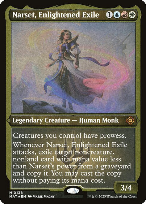 Narset, Enlightened Exile (MAT) (FoilEtched) (#138)