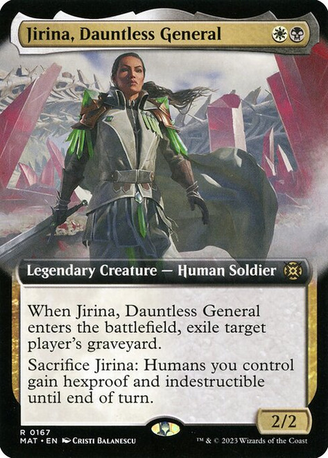 Jirina, Dauntless General (MAT) (Foil) (Extended Art) (#167)