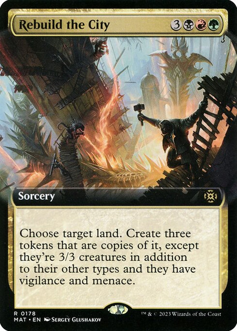 Rebuild the City (MAT) (Foil) (Extended Art) (#178)