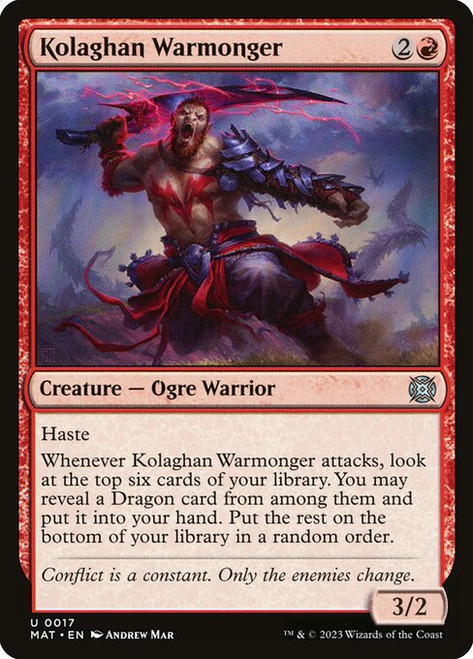 Kolaghan Warmonger (MAT) (Foil) (#17)
