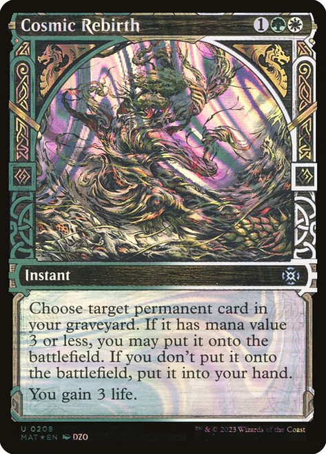 Cosmic Rebirth (MAT) (HaloFoil) (Showcase) (#208)