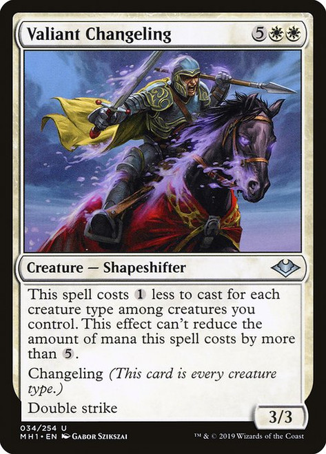 Valiant Changeling (MH1) (Foil) (#34)