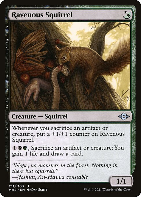 Ravenous Squirrel (MH2) (Foil) (#211)