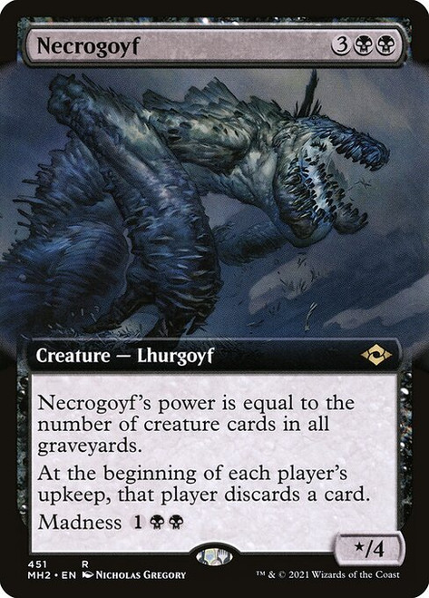 Necrogoyf (MH2) (Extended Art) (#451)
