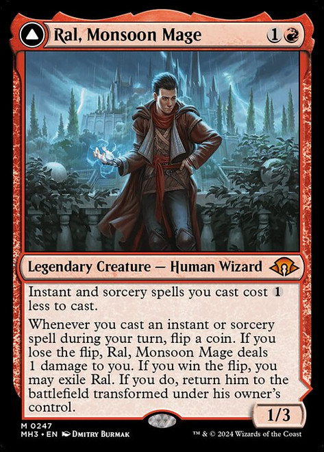 Ral, Monsoon Mage // Ral, Leyline Prodigy (MH3) (Foil) (#247)