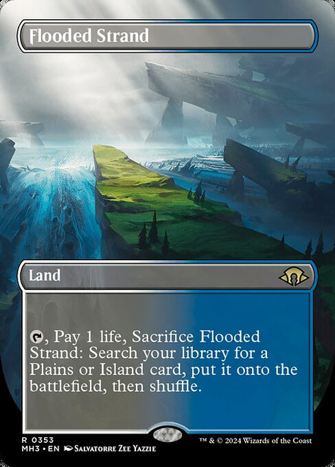 Flooded Strand (MH3) (Foil) (Borderless) (#353)