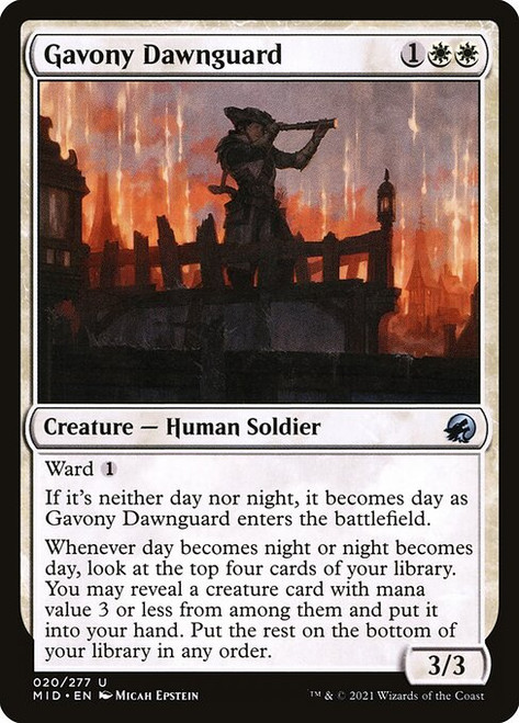 Gavony Dawnguard (MID) (Foil) (#20)