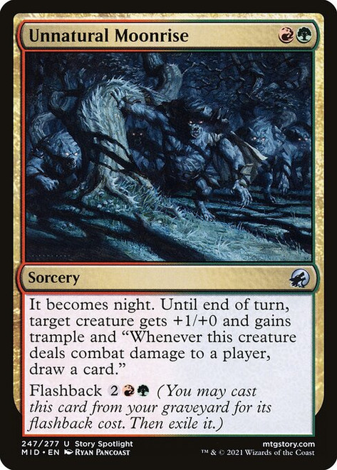 Unnatural Moonrise (MID) (Foil) (#247)