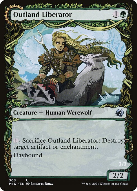 Outland Liberator // Frenzied Trapbreaker (MID) (Foil) (Showcase) (#303)