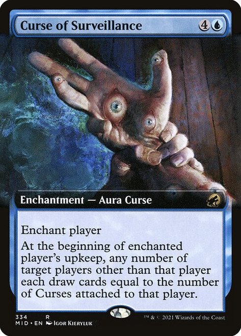 Curse of Surveillance (MID) (Foil) (Extended Art) (#334)
