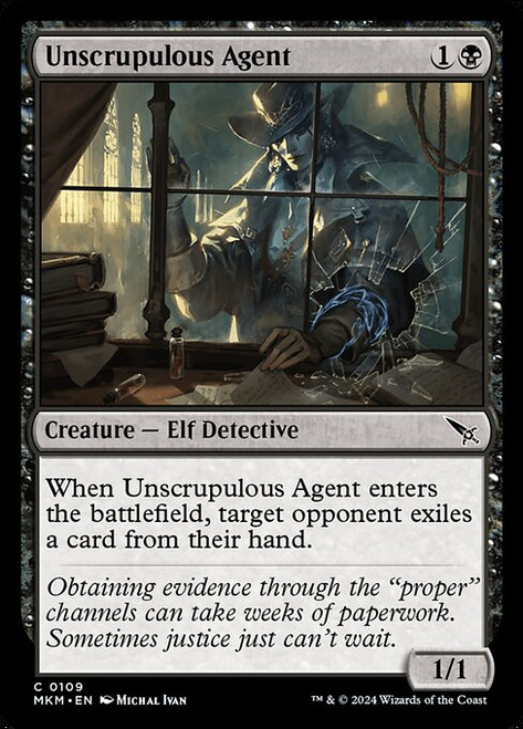 Unscrupulous Agent (MKM) (Foil) (#109)