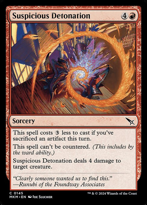 Suspicious Detonation (MKM) (Foil) (#145)