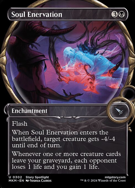 Soul Enervation (MKM) (Foil) (Showcase) (#302)