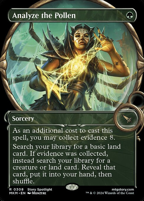 Analyze the Pollen (MKM) (Foil) (Showcase) (#308)