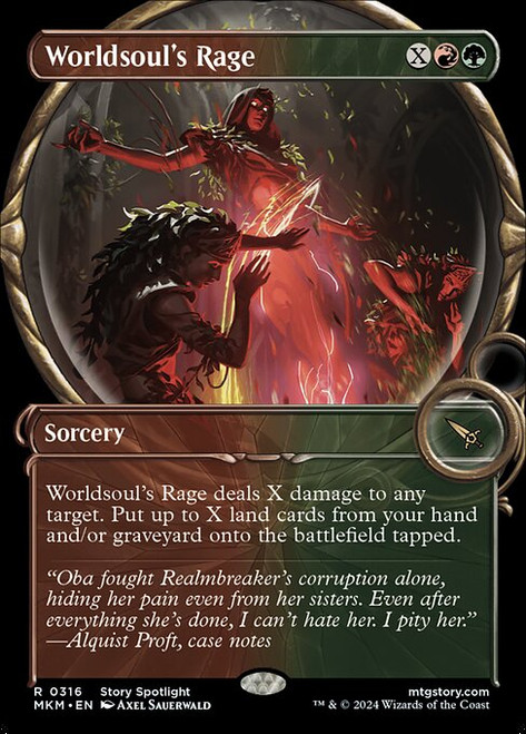 Worldsoul's Rage (MKM) (Foil) (Showcase) (#316)
