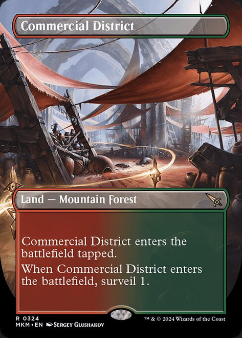 Commercial District (MKM) (Foil) (Borderless) (#324)