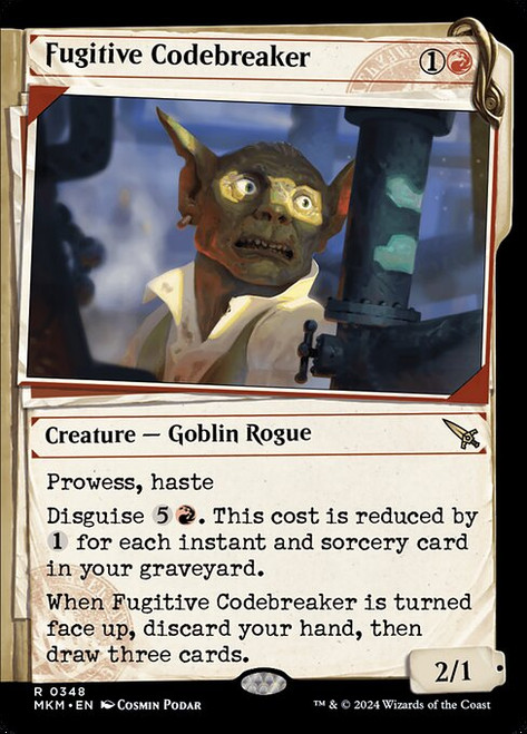 Fugitive Codebreaker (MKM) (Foil) (Showcase) (#348)