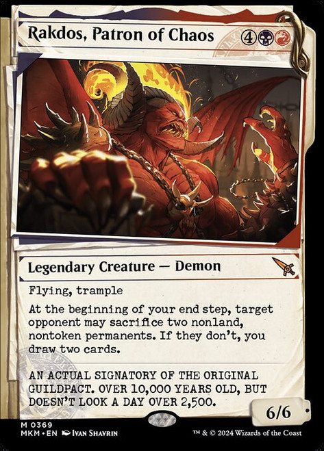 Rakdos, Patron of Chaos (MKM) (Foil) (Showcase) (#369)