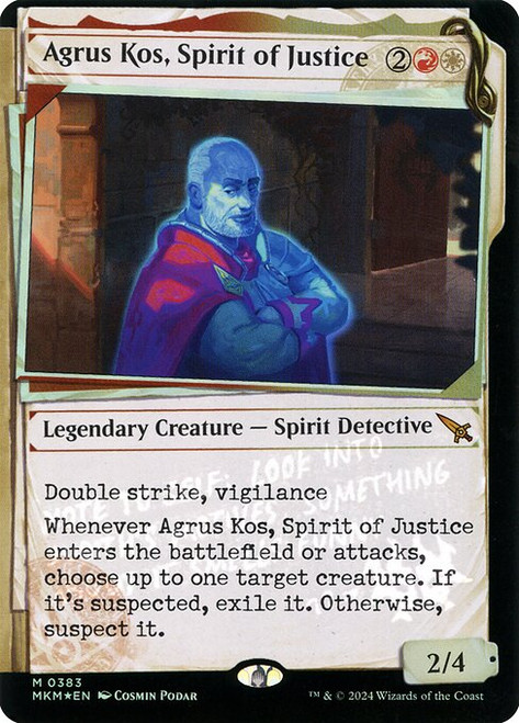 Agrus Kos, Spirit of Justice (MKM) (Invisible Ink Foil) (Showcase) (#383)