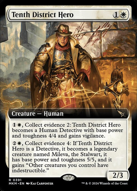 Tenth District Hero (MKM) (Foil) (Extended Art) (#391)