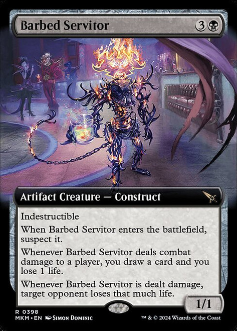 Barbed Servitor (MKM) (Extended Art) (#398)
