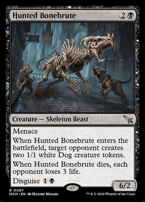 Hunted Bonebrute (MKM) (Foil) (#87)