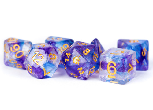 Unicorn Midnight Fantasy 16mm Poly Dice Set