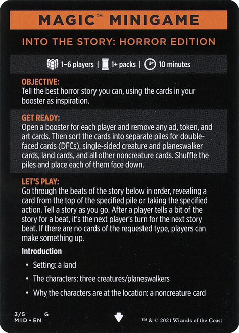 Into the Story: Horror Edition // Into the Story (cont'd) (MMID) (Foil) (#3)