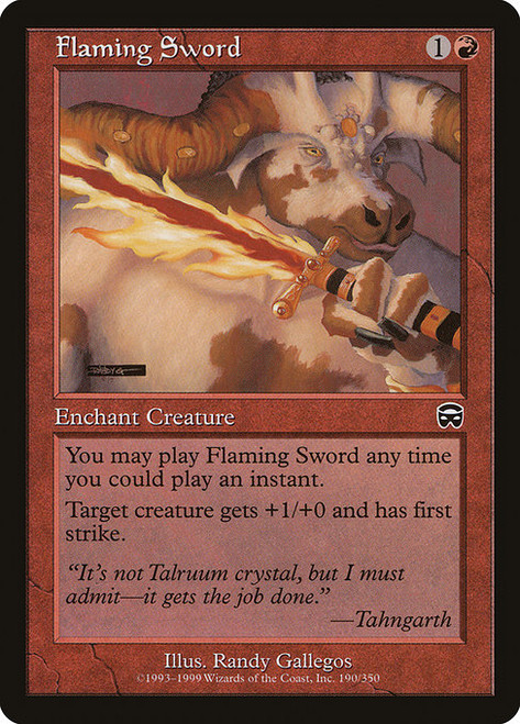 Flaming Sword (MMQ) (Foil) (#190)