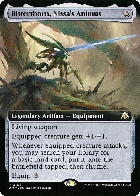 Bitterthorn, Nissa's Animus (MOC) (Extended Art) (#132)