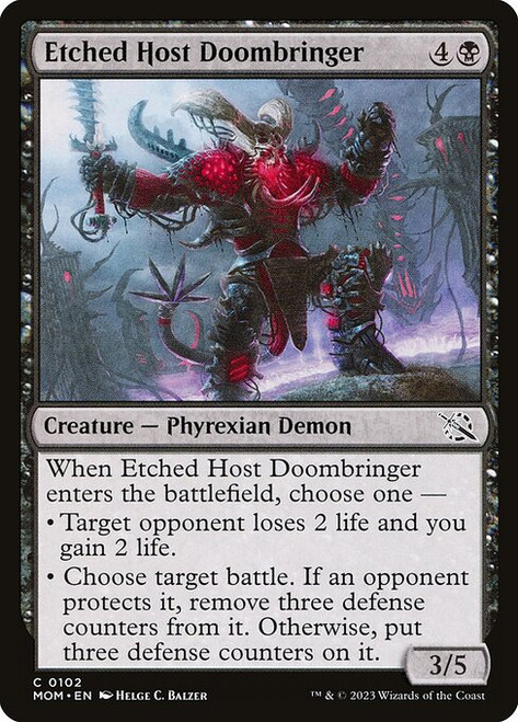 Etched Host Doombringer (MOM) (Foil) (#102)