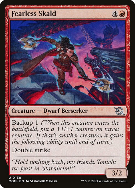 Fearless Skald (MOM) (Foil) (#138)