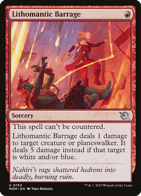 Lithomantic Barrage (MOM) (Foil) (#152)