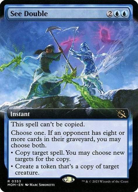 See Double (MOM) (Foil) (Extended Art) (#353)